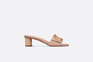 C'est Dior Heeled Slide • Nude Patent Calfskin