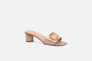 C'est Dior Heeled Slide • Nude Patent Calfskin
