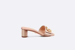 C'est Dior Heeled Slide • Nude Patent Calfskin