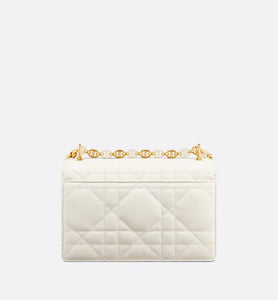 Mini Miss Caro Bag • Latte Macrocannage Lambskin