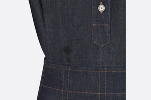Pleated Shirt Dress • Blue Lightweight Raw Cotton Denim