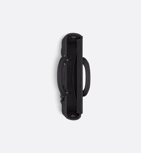 Medium Lady D-Joy Bag • Ultramatte Black Cannage Calfskin