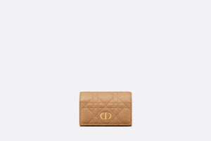 Dior Caro XS Wallet • Medium Tan Supple Cannage Calfskin