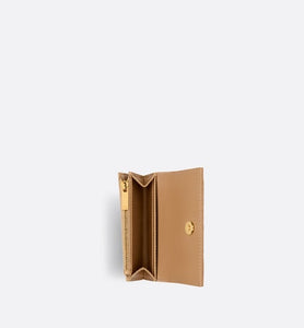 Dior Caro XS Wallet • Medium Tan Supple Cannage Calfskin