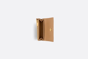 Dior Caro XS Wallet • Medium Tan Supple Cannage Calfskin