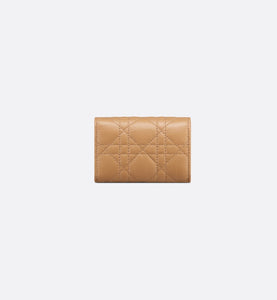 Dior Caro XS Wallet • Medium Tan Supple Cannage Calfskin