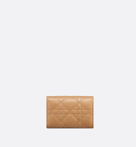 Dior Caro XS Wallet • Medium Tan Supple Cannage Calfskin