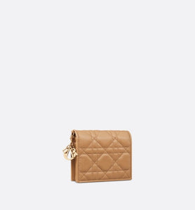 Mini Lady Dior Wallet • Medium Tan Cannage Lambskin