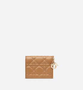 Mini Lady Dior Wallet • Medium Tan Cannage Lambskin