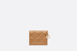 Mini Lady Dior Wallet • Medium Tan Cannage Lambskin