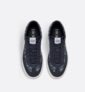 B101 Sneaker • Navy Blue CD Diamond Canvas, Smooth Calfskin and Nubuck