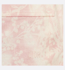 Kid's Straight-Cut Dress • Pink Cotton Gabardine with Faded Ivory Lily of the Valley Print