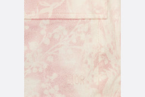 Kid's Straight-Cut Dress • Pink Cotton Gabardine with Faded Ivory Lily of the Valley Print