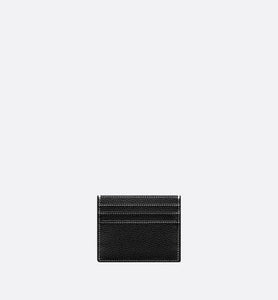 Saddle Card Holder • Black Grained Calfskin