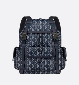 Dior Hit The Road Backpack • Navy Blue CD Diamond Canvas