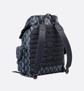 Dior Hit The Road Backpack • Navy Blue CD Diamond Canvas