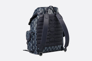 Dior Hit The Road Backpack • Navy Blue CD Diamond Canvas