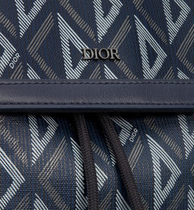 Dior Hit The Road Backpack • Navy Blue CD Diamond Canvas