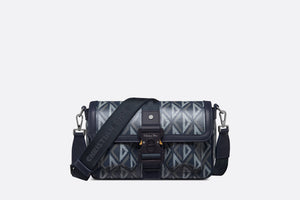 Dior Hit The Road Bag with Strap • Navy Blue CD Diamond Canvas
