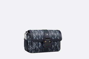 Dior Hit The Road Bag with Strap • Navy Blue CD Diamond Canvas