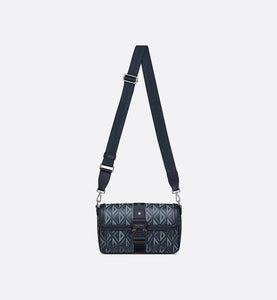 Dior Hit The Road Bag with Strap • Navy Blue CD Diamond Canvas