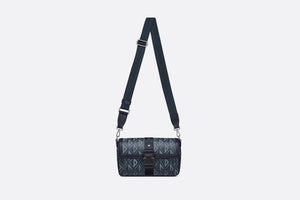 Dior Hit The Road Bag with Strap • Navy Blue CD Diamond Canvas