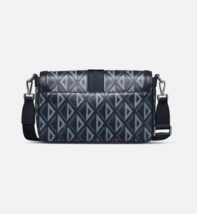 Dior Hit The Road Bag with Strap • Navy Blue CD Diamond Canvas
