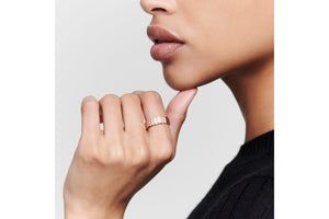 GEM DIOR Ring • Pink Gold and Diamonds