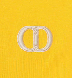 CD Icon Relaxed-Fit T-Shirt • Yellow Cotton Jersey