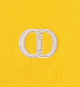 CD Icon Relaxed-Fit T-Shirt • Yellow Cotton Jersey