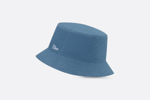 Reversible Dior Oblique Bucket Hat • Blue Cotton Canvas
