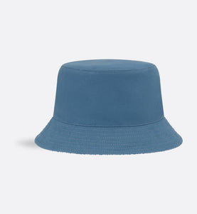 Reversible Dior Oblique Bucket Hat • Blue Cotton Canvas