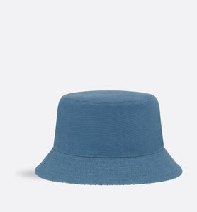 Reversible Dior Oblique Bucket Hat • Blue Cotton Canvas