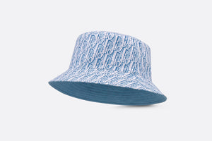 Reversible Dior Oblique Bucket Hat • Blue Cotton Canvas