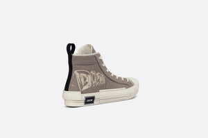 B23 High-Top Sneaker • Beige Canvas with AsteroDior Signature