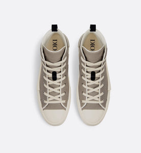 B23 High-Top Sneaker • Beige Canvas with AsteroDior Signature