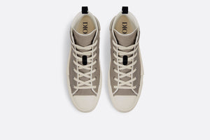B23 High-Top Sneaker • Beige Canvas with AsteroDior Signature