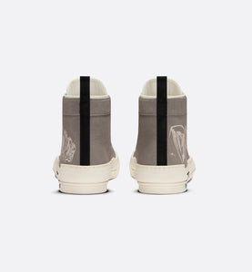 B23 High-Top Sneaker • Beige Canvas with AsteroDior Signature