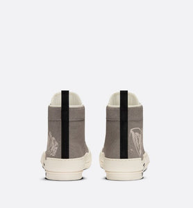B23 High-Top Sneaker • Beige Canvas with AsteroDior Signature