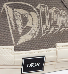 B23 High-Top Sneaker • Beige Canvas with AsteroDior Signature