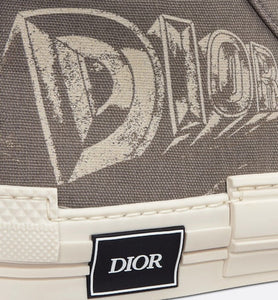 B23 High-Top Sneaker • Beige Canvas with AsteroDior Signature