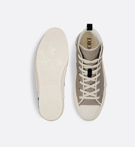 B23 High-Top Sneaker • Beige Canvas with AsteroDior Signature