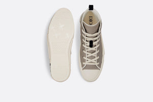 B23 High-Top Sneaker • Beige Canvas with AsteroDior Signature