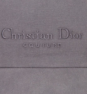 Christian Dior Couture Baseball Cap • Anthracite Gray Cotton Canvas