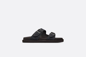 Dior Aqua Sandal • Black Dior Oblique Jacquard