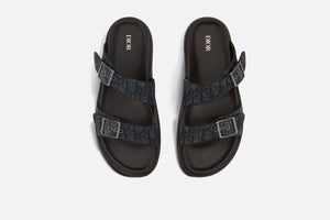 Dior Aqua Sandal • Black Dior Oblique Jacquard
