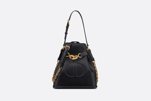 Medium C'est Dior Bag • Black CD-Embossed Calfskin
