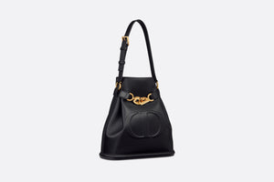 Medium C'est Dior Bag • Black CD-Embossed Calfskin