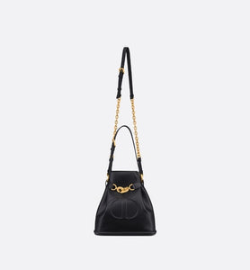 Medium C'est Dior Bag • Black CD-Embossed Calfskin