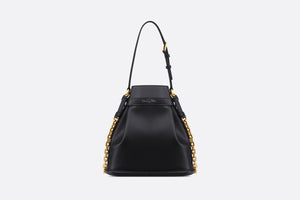 Medium C'est Dior Bag • Black CD-Embossed Calfskin